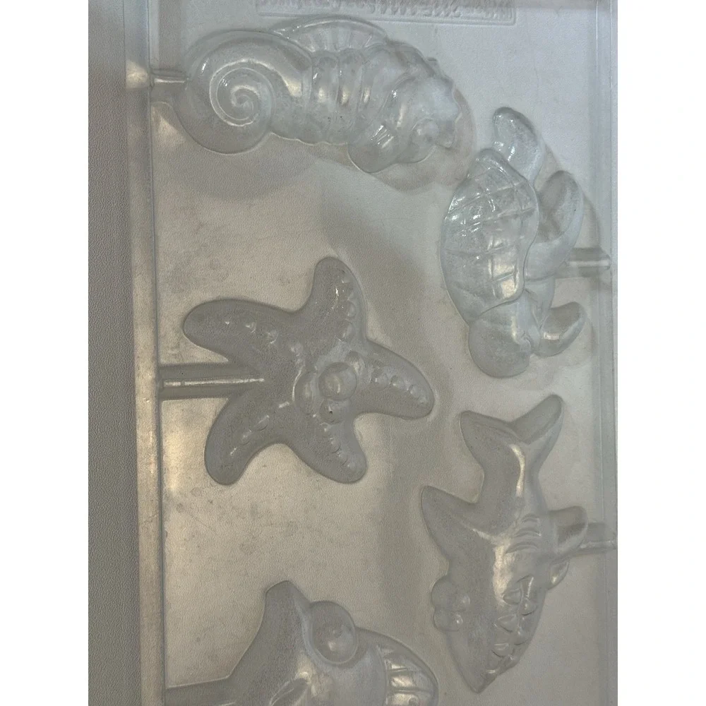 Plastic Candy Molds Beach Summer Sea Fish 6 Assorted Trays